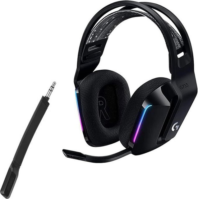 Logitech Ersatzmikrofon für G733 Wireless Gaming Headset mit 3,5 mm Klinkenanschluss in Schwarz - Bild 1