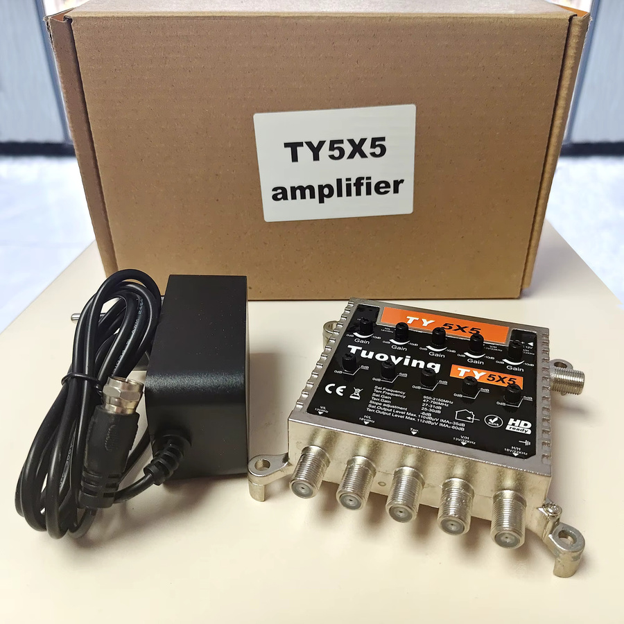 Tuoying Satellitensignalverstärker für 5x5 TV-Signale in Schwarz und Silber - Bild 4