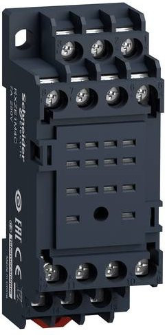 Schneider Electric RXZE1M4C Relaissockel, 10 Stück, Schwarz - Bild 1