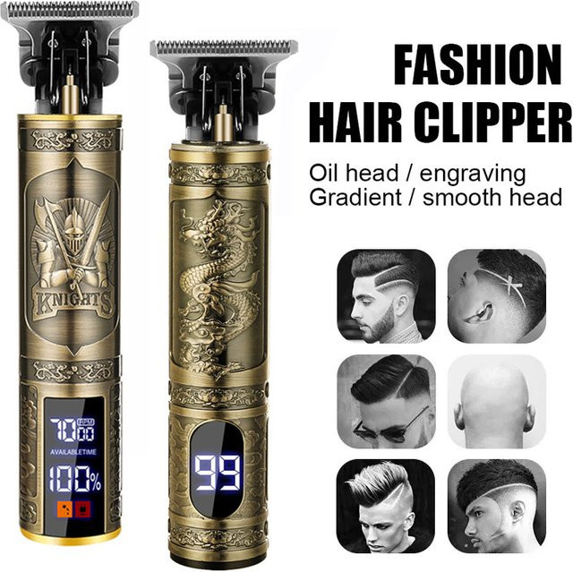 T9 Elektrischer Haar- und Barttrimmer Cordless Barber Trimmer in Gold - Bild 1