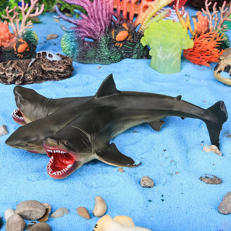 Oenux Savage Marine Sea Overlord, 3-köpfiger Hai Megalodon, Actionfigur - Bild 5