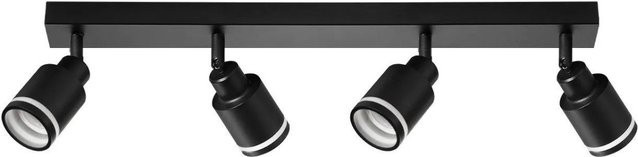 NETTLIFE Deckenstrahler aus Metall in Schwarz, modern und verstellbar, Länge: 55 cm - Bild 1