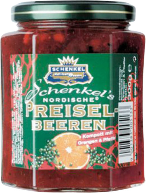 Schenkel Preiselbeeren Kompott mit Orangen & Pfeffer 300 g - Bild 1