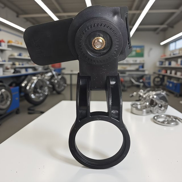 Universelle Motorrad- und Fahrrad-Handyhalterung mit Vibrationsdämpfer für iPhone und Android-Telefone von 4 bis 7,2 Zoll in Schwarz-Rot - Bild 1