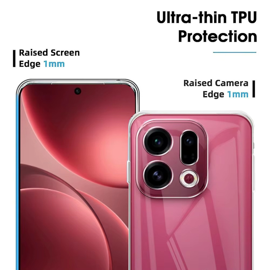Ultra dünne transparente Silikon Schutzhülle für Oppo Find X9 X9+ X8 X8S X7 X6 X5 Pro stoßfest und weich - Bild 4