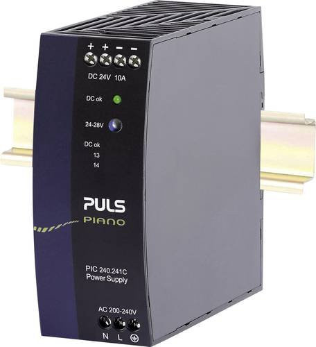 PULS Piano Hutschienen-Netzteil 24 V/DC 10A 240W Schwarz - Bild 1