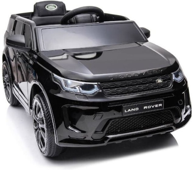 ES-Toys Land Rover Discovery 5 Kinder Elektroauto mit EVA-Reifen und Kunstledersitz schwarz - Bild 1