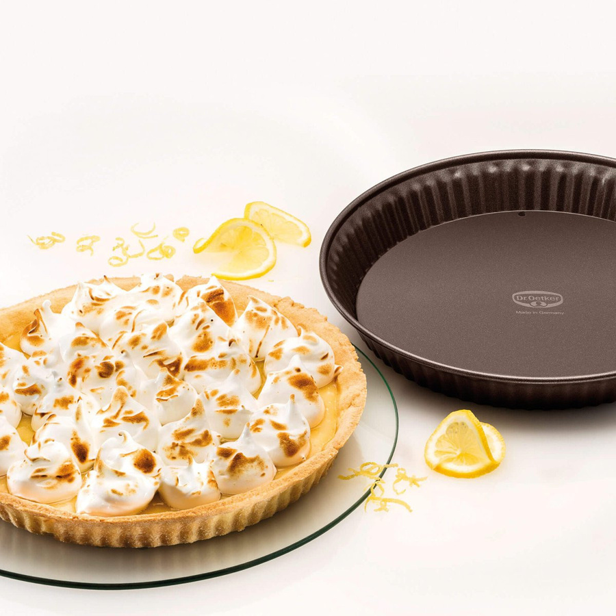 Dr. Oetker Quicheform Back-Edition mit Emaille-Hebeboden, Durchmesser: 28 cm - Bild 1