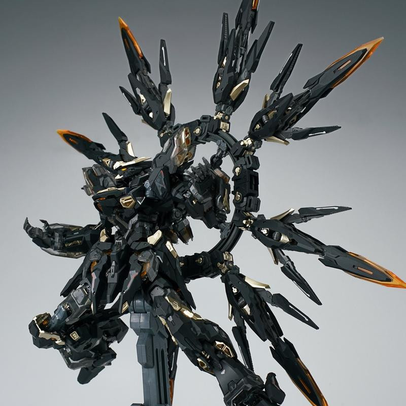 Fashnics Schwarzes Apokalypse Montage-Modellbausatz Legierungs-Skelett Mecha Actionfigur 1/100 - Bild 3