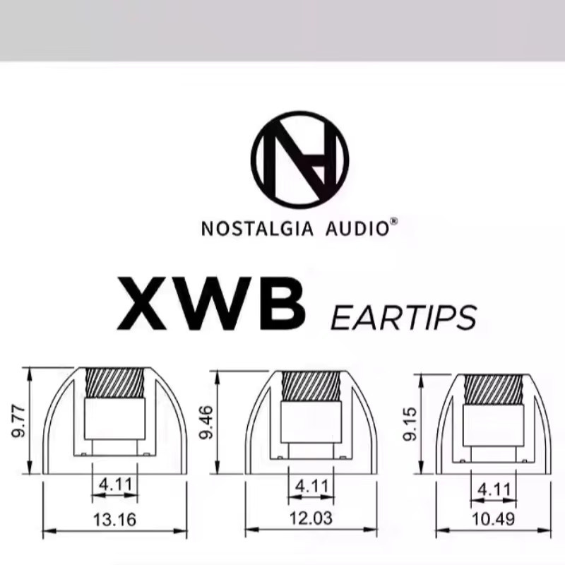 Nostalgia XWB Extra Wide Sound Outlet Nozzle – Geräuschisolierende Silikon-Ohrstöpsel für In-Ear-Kopfhörer in Transparent - Bild 4