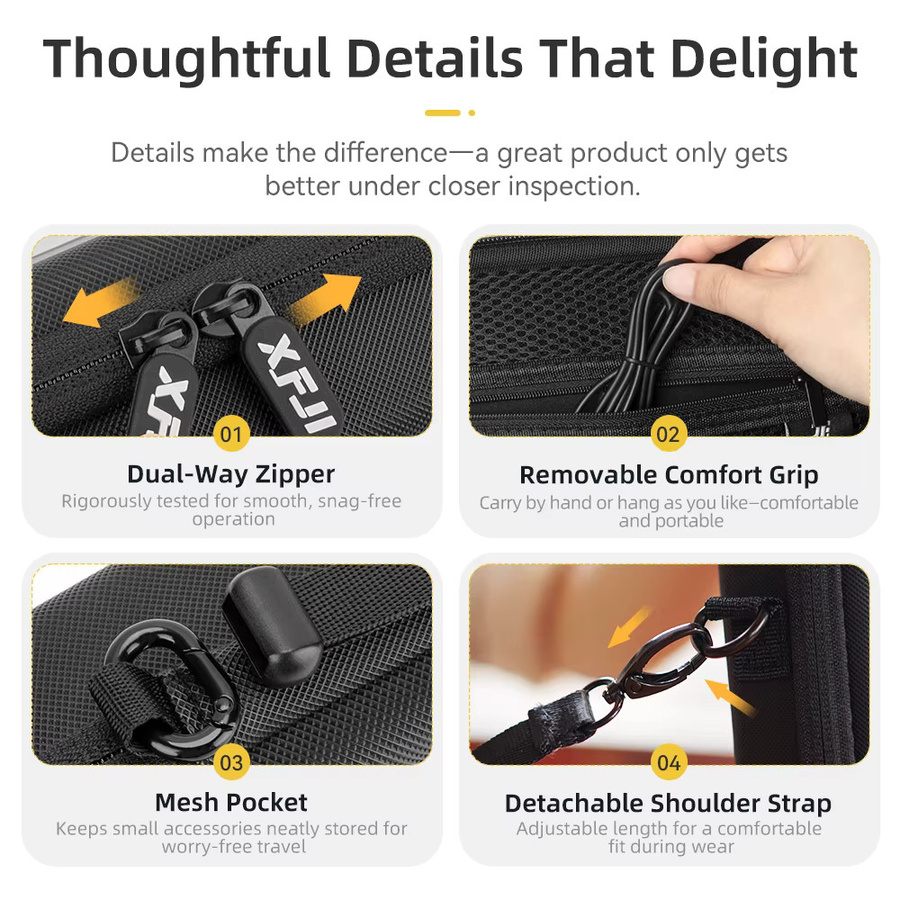 DJI All-in-One Aufbewahrungstasche für Osmo Action 6, Tragbarer Zubehör-Organizer in Schwarz - Bild 4