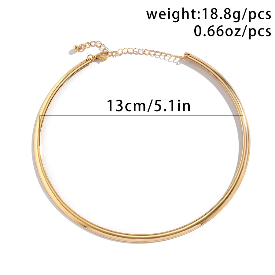 Halskette Metall, Gold, Damen, Vintage - Bild 2
