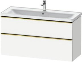 Duravit Waschtischunterschrank D-Neo in Weiß Hochglanz, B/T/H: 118,4 x 45,2 x 62,5 cm - Bild 1