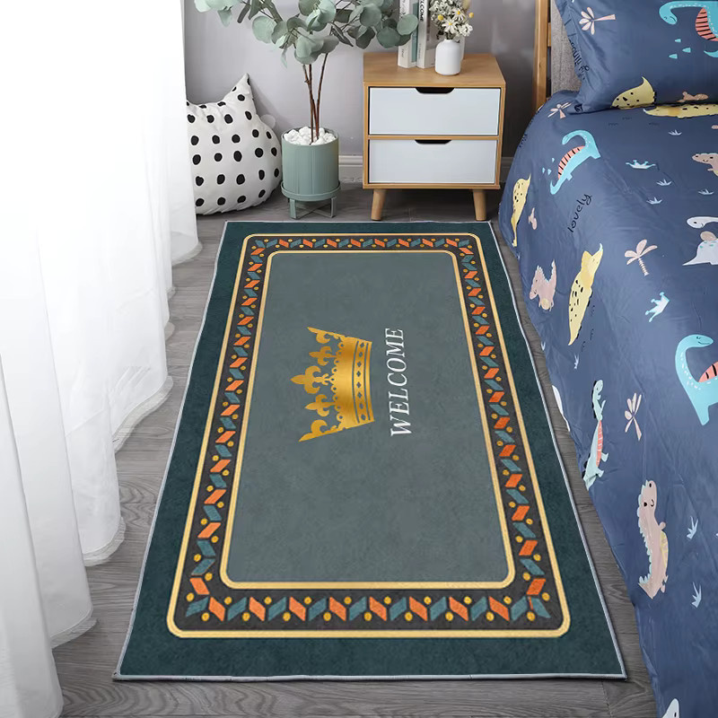 VIAKAMA Teppich im amerikanischen Stil aus Mikrofaser für Wohnzimmer, Schlafzimmer und Badezimmer, B/T/H: 120 x 40 x 40 cm - Bild 1