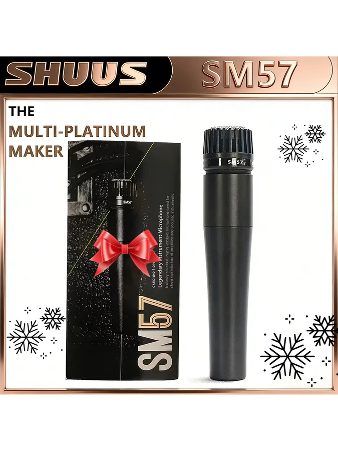 Shure SM57 Unidirektionales Kardioid-Dynamisches Mikrofon in Schwarz für Instrumentenaufnahmen - Bild 4