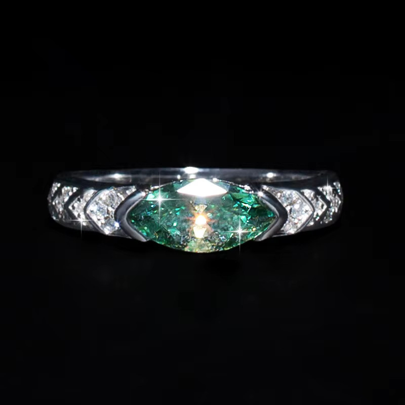 JOYCE JELLY Ring, 925 Silber, Moissanit, Unisex - Bild 1