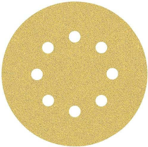 Bosch Expert C470 Exzenterschleifpapier gelocht Körnung 60 Durchmesser 125 mm Gelb 5 Stück - Bild 1