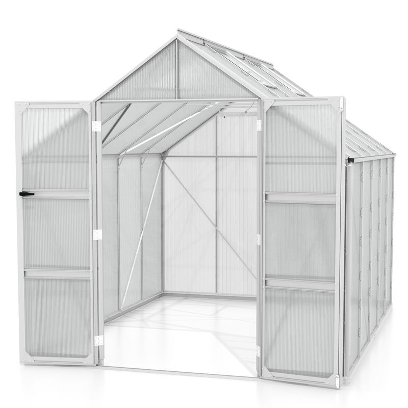 Vitavia Gewächshaus Domus 8300 aus Aluminium in Silber mit 8,3 m² Fläche und 6 mm Polycarbonat-Verglasung - Bild 3