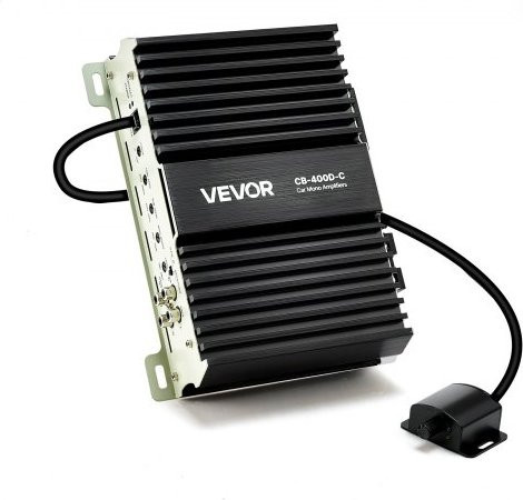 VEVOR Monoblock Car Amplifier Klasse D mit 400 W RMS, 1/2/4 Ohm stabil, Schwarz - Bild 1