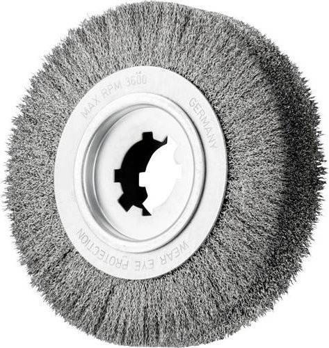 PFERD TOOLS Entgratbürste RBU ungezopft aus Edelstahl mit 0,35 mm Drahtstärke, Durchmesser: 250 mm, Bohrung: 50,8 mm, Breite: 60 mm - Bild 1