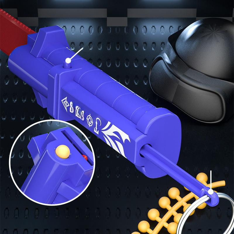 Yiran bag 2-in-1 Kleines Radieschen Spielzeugpistole Karottenmesser Mini-Modell Fidget Toy - Bild 3