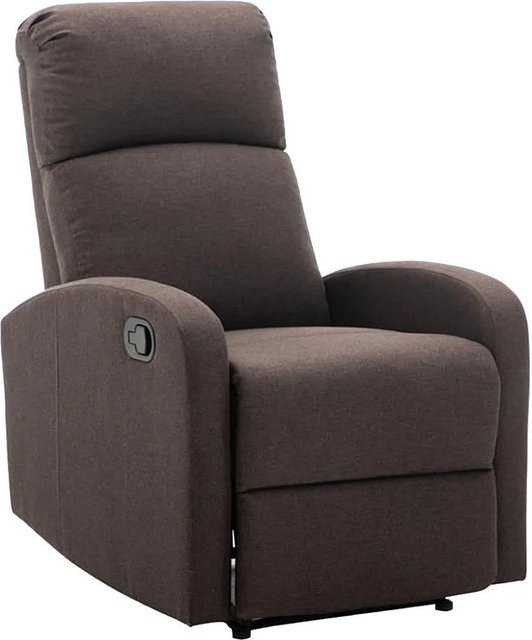Vente-unique Relaxsessel Isao in Schokobraun mit Armlehnen aus Stoff, B/T/H: 65 x 65 x 65 cm - Bild 1