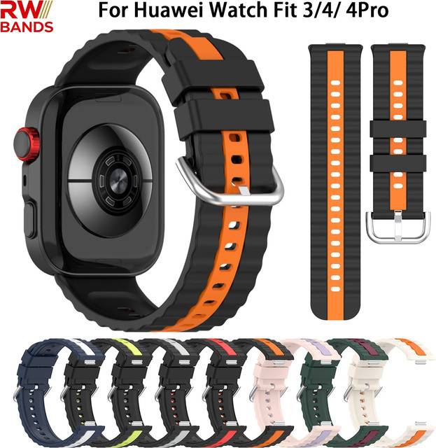 HUBANDE Uhrenarmband Silikon, Schwarz, Unisex - Bild 1