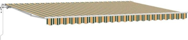 vidaXL Elektrische Ausziehbare Markise Grün-Gelb B: 500 cm, T: 300 cm - Bild 1