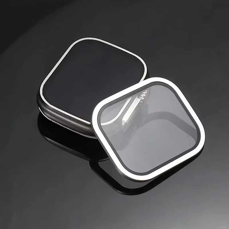 Displayschutz aus gehärtetem Glas mit Titan-Metallrahmen für Apple Watch Ultra 2 49 mm in Silber - Bild 5
