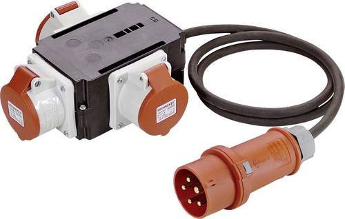 AS Schwabe MIXO Stromverteiler 60529 mit 1 CEE-Stecker 32A 5polig 400V IP44 - Bild 1