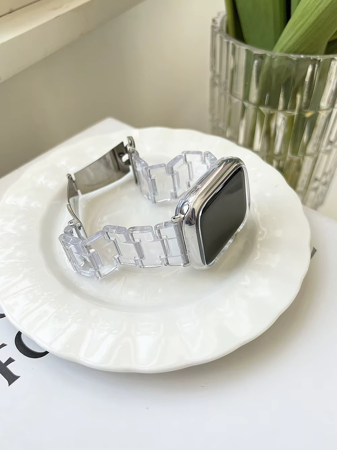 Armband für Apple Watch, Kunststoff, Weiß, Unisex - Bild 2
