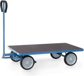 Fetra Handwagen mit Plattform 4001V in Blau aus Stahl - Bild 1