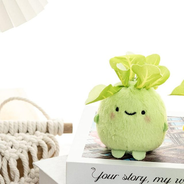 Yiran Health & Beauty Kreativer Kohlrabi Plüsch Anhänger, Puppe, ab 14 Jahre - Bild 1