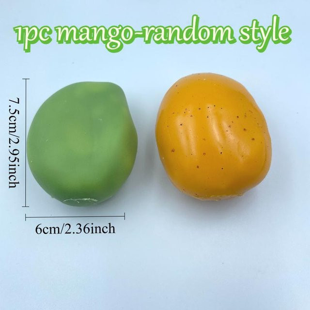 Handgemachtes Knuspriges Pudding-Form Quetschspielzeug, Squishy Ball, orange - Bild 1