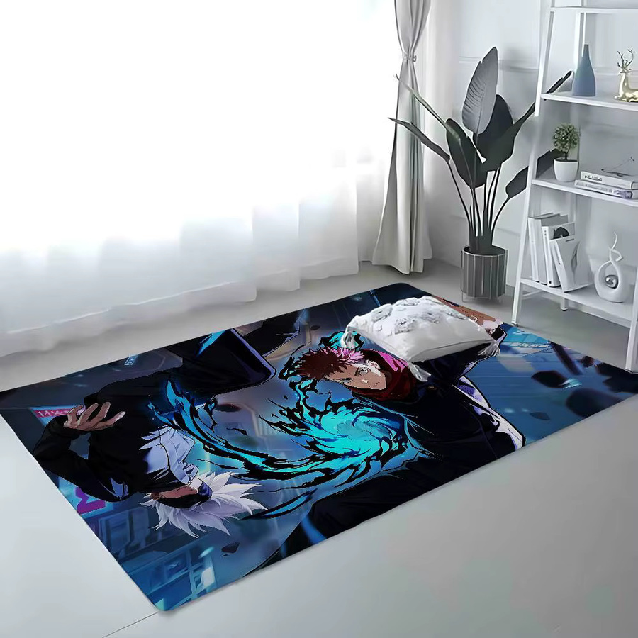 Mesuca Jujutsu Kaisen Anime Teppich, rutschfeste Dekomatte für Bad und Eingang, Mehrfarbig, B: 60 cm, T: 40 cm - Bild 3