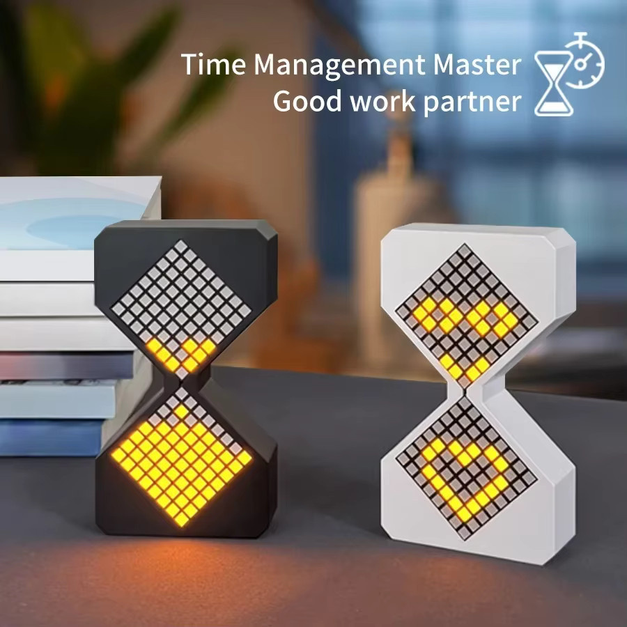 VooVoo 3D-Sanduhr LED Nachtlicht mit elektronischem Timer und USB-C Aufladung zur Schreibtischdekoration - Bild 2