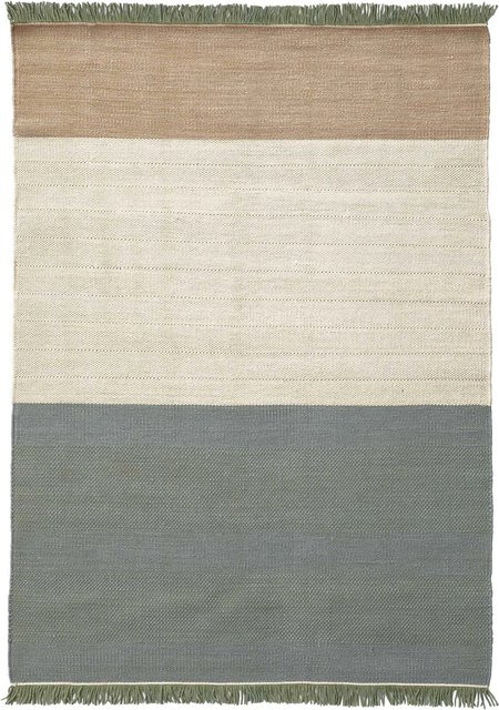 Nanimarquina Tres Stripes Teppich modern gestreift mehrfarbig Flachgewebe rechteckig - Bild 1