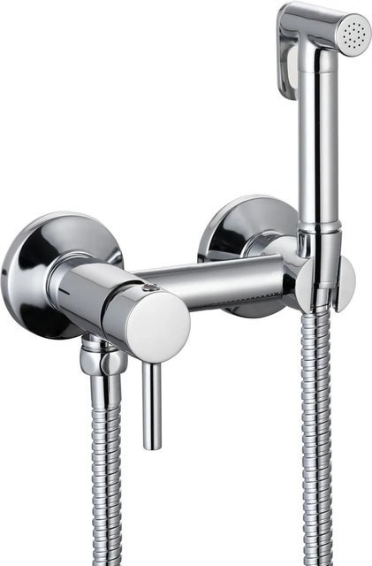 Stilform Design WC/Bidet Handbrause Komplett Set mit Aufputz-Mischer in Chrom - Bild 1