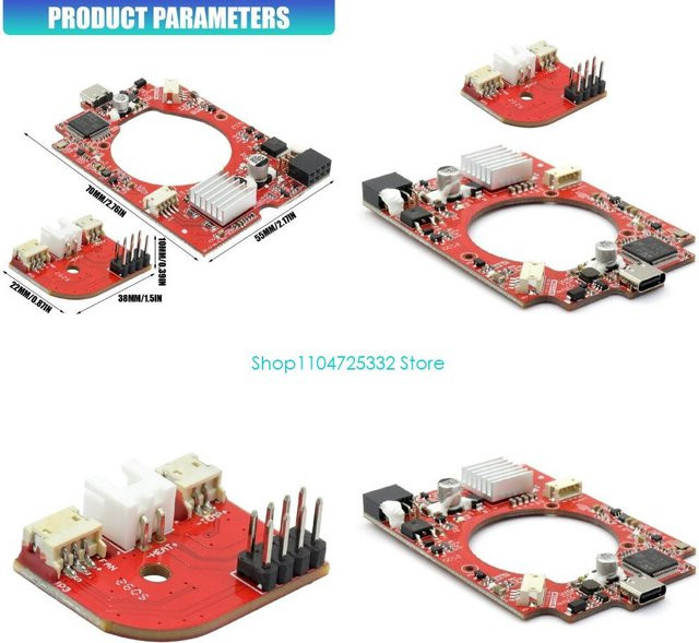 OOTDTY P5EA Intelligentes CC1-Steuerungssystem mit Kommunikationsplatine für deinen 3D-Druck in Rot - Bild 1