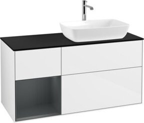 V&B Waschtischunterschrank Finion Wandbeleuchtung in Weiß lackiert, Breite: 120 cm - Bild 1