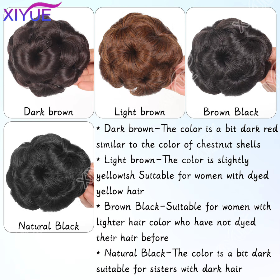 XIYUE Haarteil Chignon Haarknoten, Damen, Synthetische Hochtemperaturfaser - Bild 3
