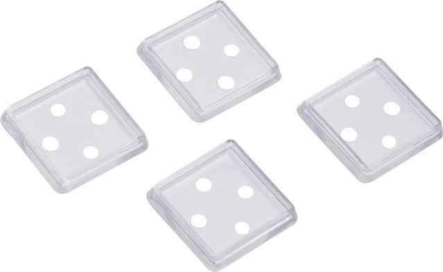 Fix-O-Moll Möbeluntersetzer transparent B/T: 5 x 5 cm - Bild 1