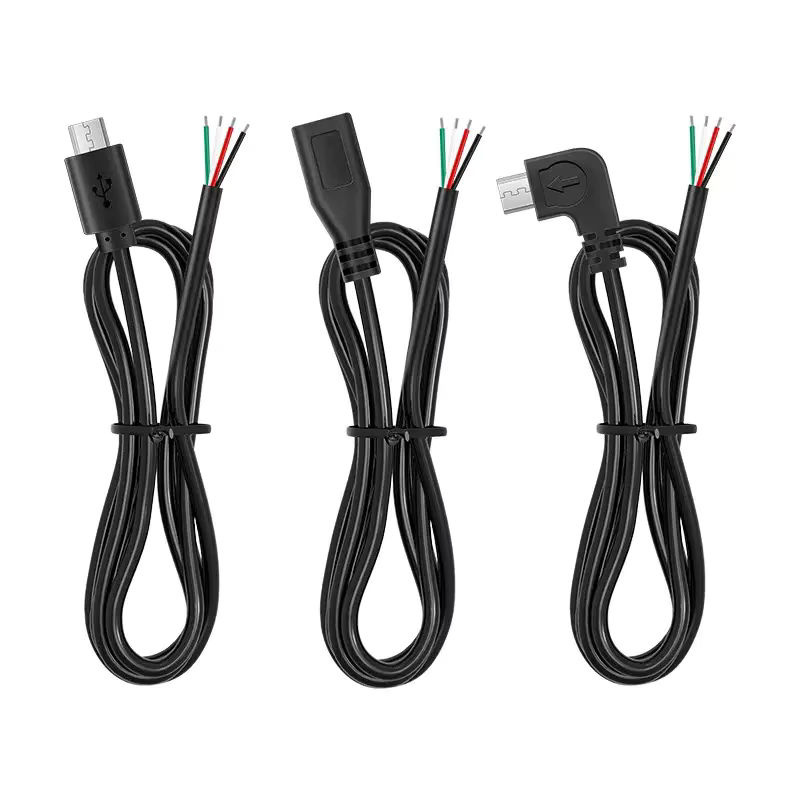 UXG Micro-USB auf USB-C Verlängerungskabel, 4-polig, Schwarz - Bild 5