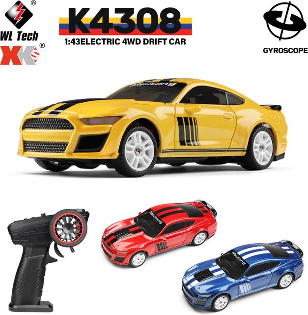 WLtoys K4308 RC Drift Racing Auto, 1:43, 2,4G 4WD, mit LED Licht, RTR - Bild 1