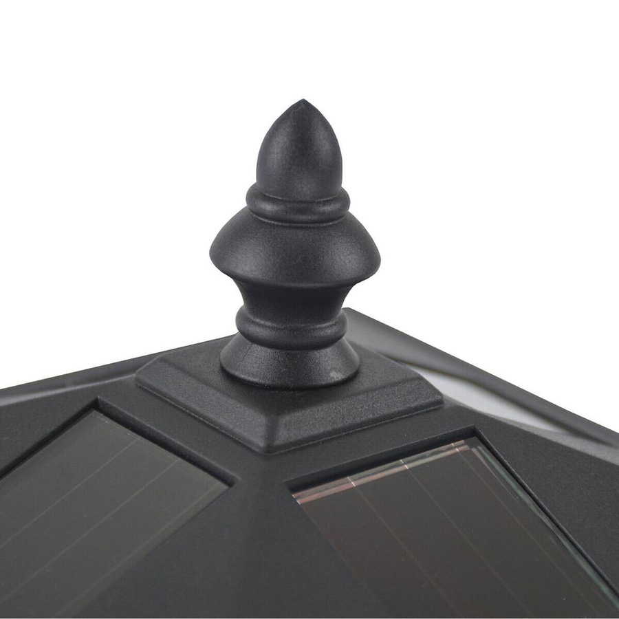 Outsunny Solar Gartenlaterne im Retro-Design mit LED, Schwarz, B/T/H: 15 x 15 x 120 cm - Bild 9
