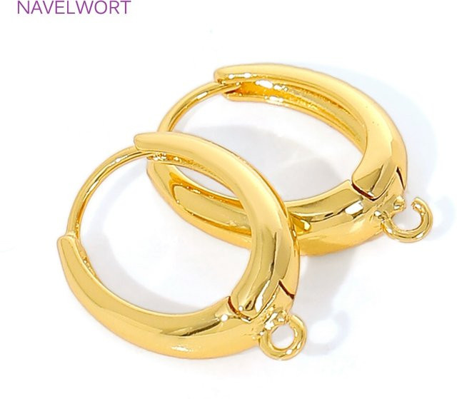 Ohrhaken 18K vergoldetes Messing, Unisex - Bild 1