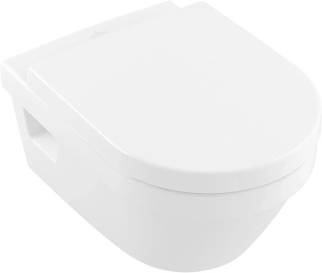 Villeroy & Boch Wand-WC-Set Architectura Tiefspüler mit Soft-Close Sitz, Weiß, B: 37 cm, T: 53 cm - Bild 1