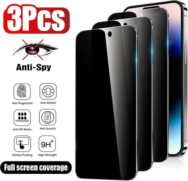 Temered Privacy Schutzfolie aus Glas für Xiaomi 14T Pro 14 13T 12T 11T Pro 13 11X 10T Mi 11 Lite 5G Anti-Spy Displayschutz - Bild 1