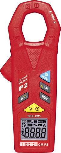 Benning CM P2 Digitales Stromzangenmultimeter für AC/DC, CAT III 600 V, Farbe: Rot - Bild 1