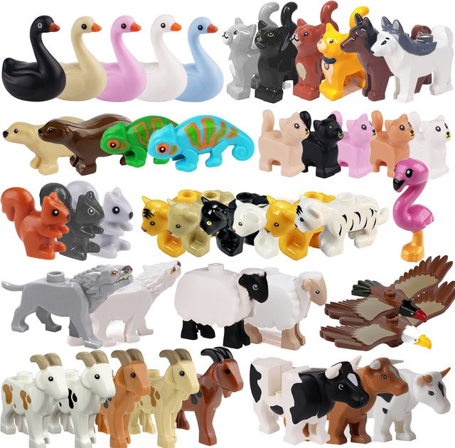 BRICKPANDA MOC Tier Bausteine, Tiere, Kunststoff, Bunt / Mehrfarbig - Bild 1